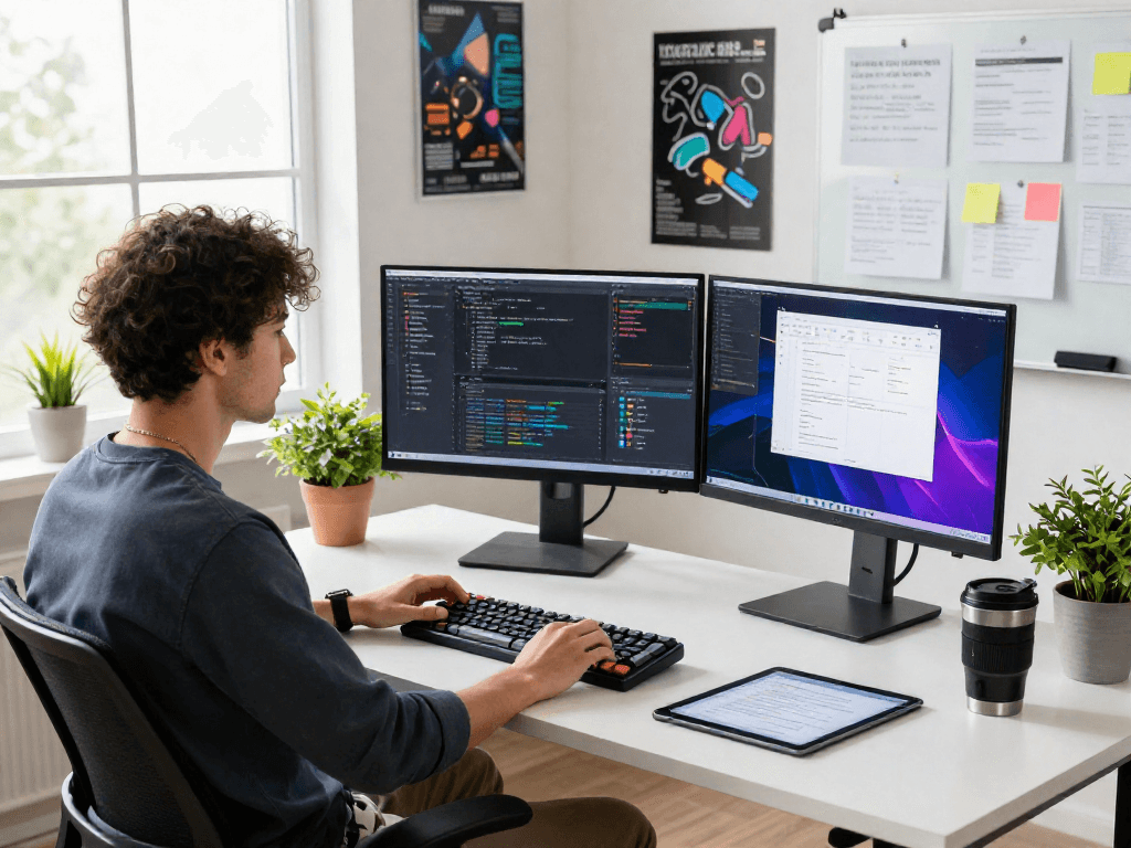 Juicy ai enhances productivity in a modern software development workspace.