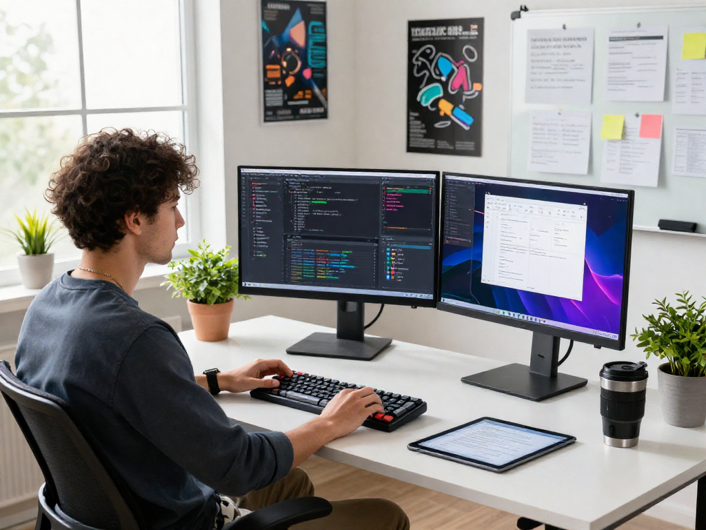 Juicy ai enhances productivity in a modern software development workspace.